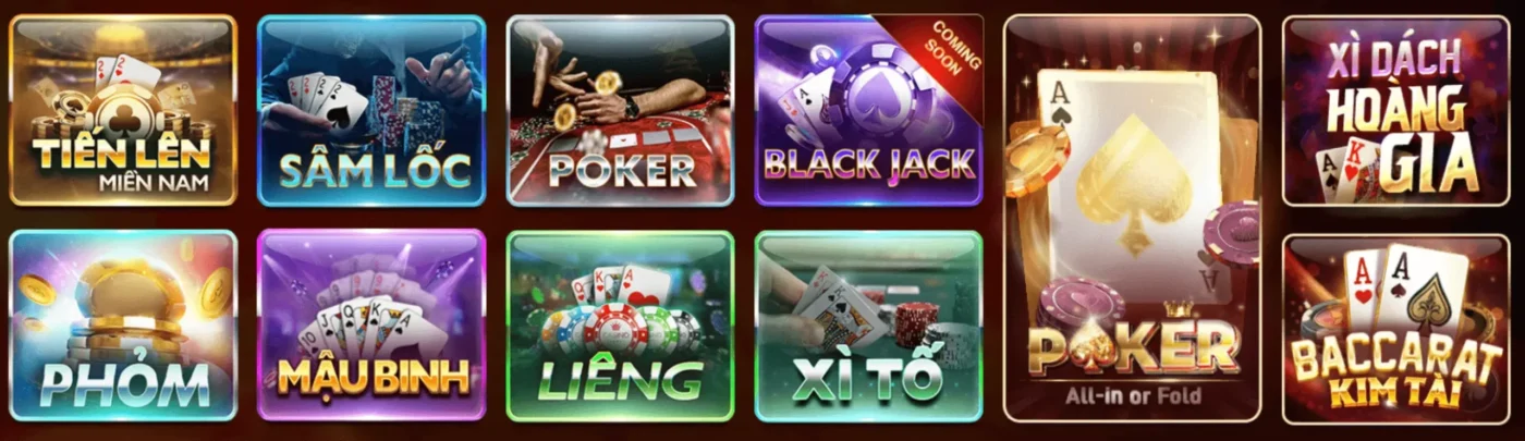 Sảnh game đánh bài sunwin